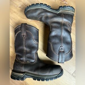 Irish Setter Two Harbors Waterproof Steel Toe Pull-On Work Boots Men’s 9.5